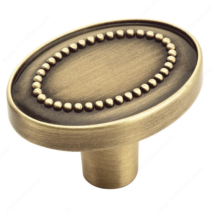 Traditional Zinc Knob - 26133, Finish Elegant Brass