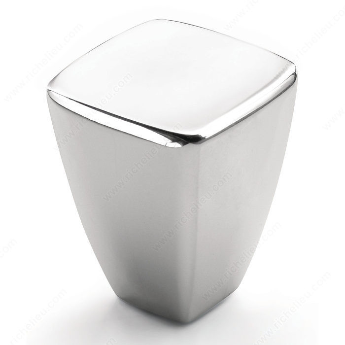 Contemporary Zinc Knob - 27018, Finish Polished Chrome