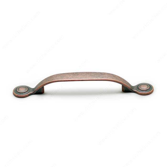 Traditional Metal Pull - 2889, Finish Antique Copper, Screw/Nail 8/32 (Included) PRO-PACK 2