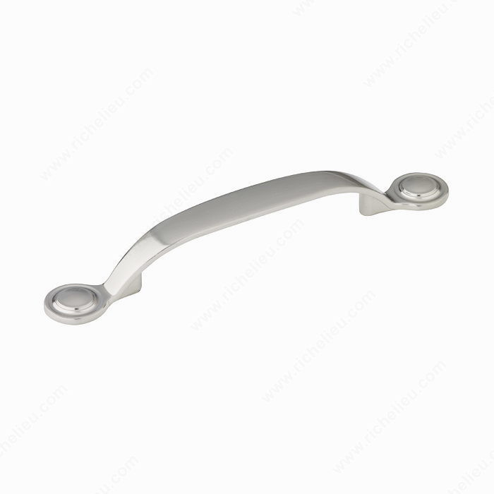 Traditional Metal Pull - 2889, Finish Brushed Nickel, Screw/Nail 8/32 (Included) PRO-PACK 2