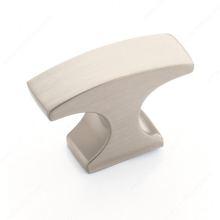 Contemporary Zinc T-Knob - 29203, Finish Satin Nickel PRO-PACK 2
