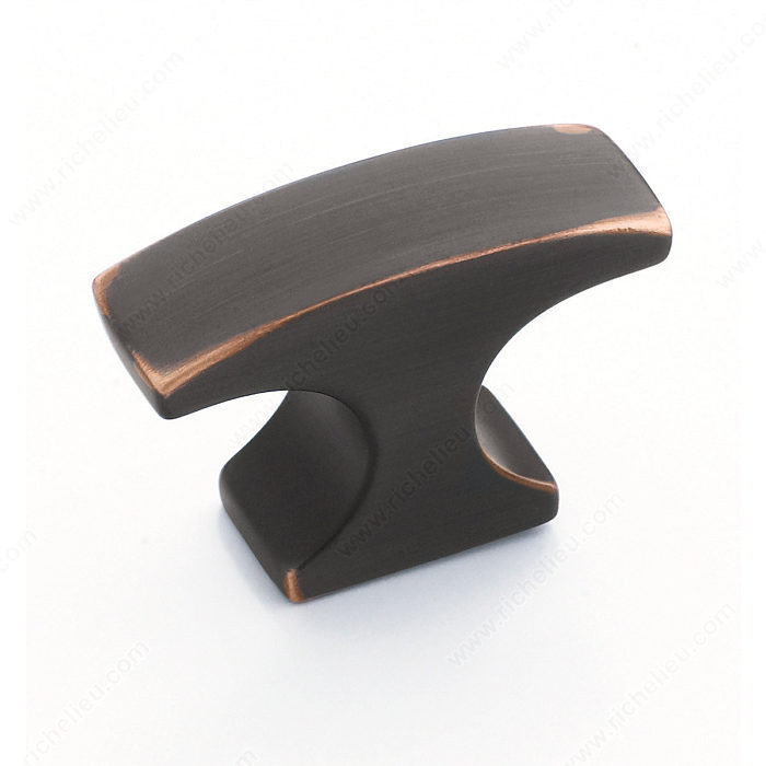 Contemporary Zinc T-Knob - 29203, Finish Oil Rubbed Bronze PRO-PACK 2