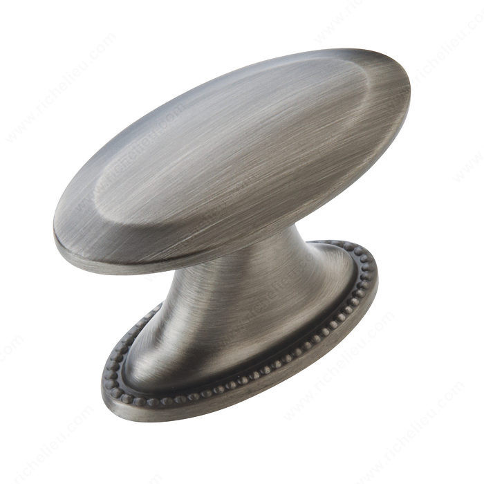 Traditional Zinc Oversized Knob - 29280, Finish Satin Nickel PRO-PACK 2