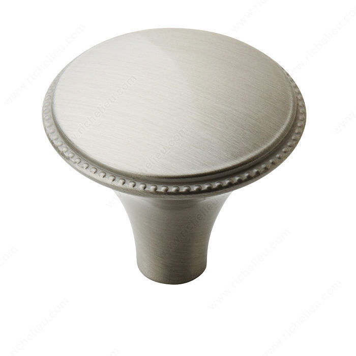 Traditional Zinc Knob - 29310, Finish Satin Nickel PRO-PACK 2