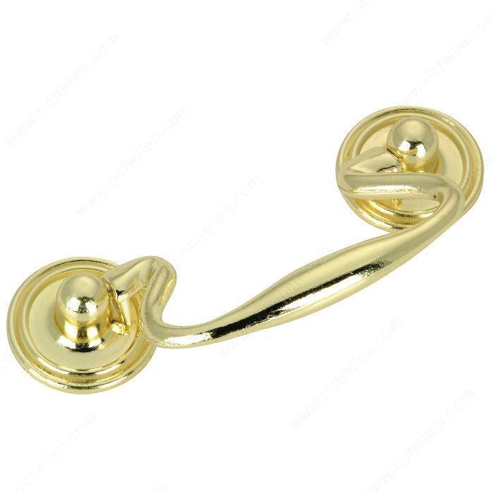 Traditional Metal Pull - 3022, Finish Brass PRO-PACK 2