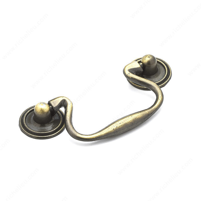 Traditional Metal Pull - 3022, Finish Antique English PRO-PACK 2