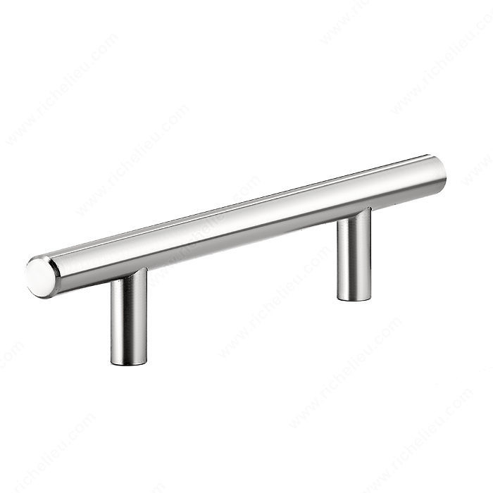 Contemporary Metal Pull - 305, RoHS- compliant, Center to Center 128 mm, Finish Chrome, Material Metal, Length - Overall Dimensions 208 mm PRO-PACK 2