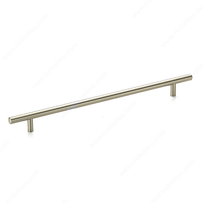 Contemporary Metal Pull - 305, RoHS- compliant, Center to Center 298 mm, Finish Brushed Nickel, Material Metal