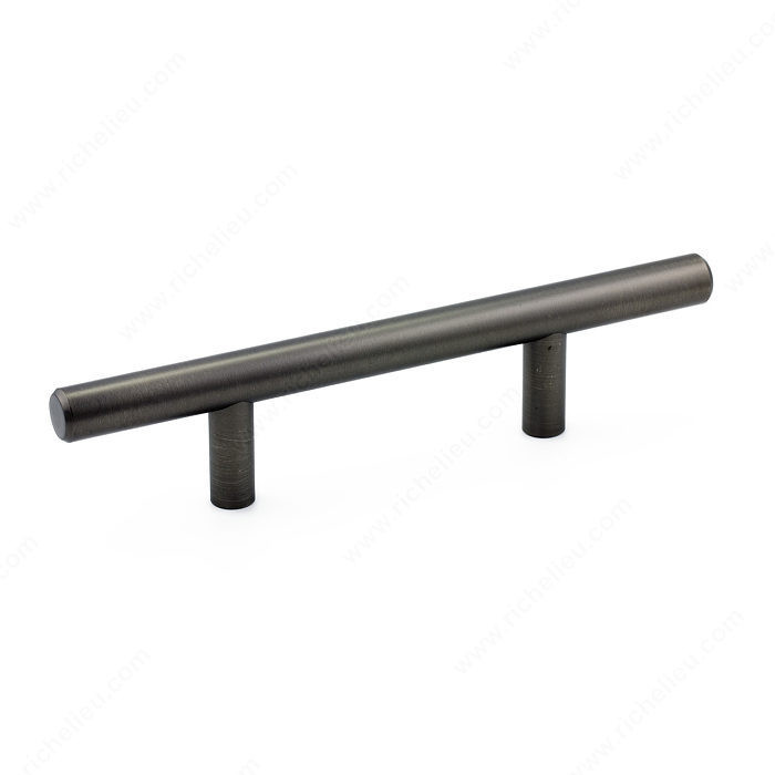 Contemporary Metal Pull - 305, RoHS- compliant, Center to Center 3 in, Finish Antique Nickel, Material Metal, Length - Overall Dimensions 156 mm PRO-PACK 2