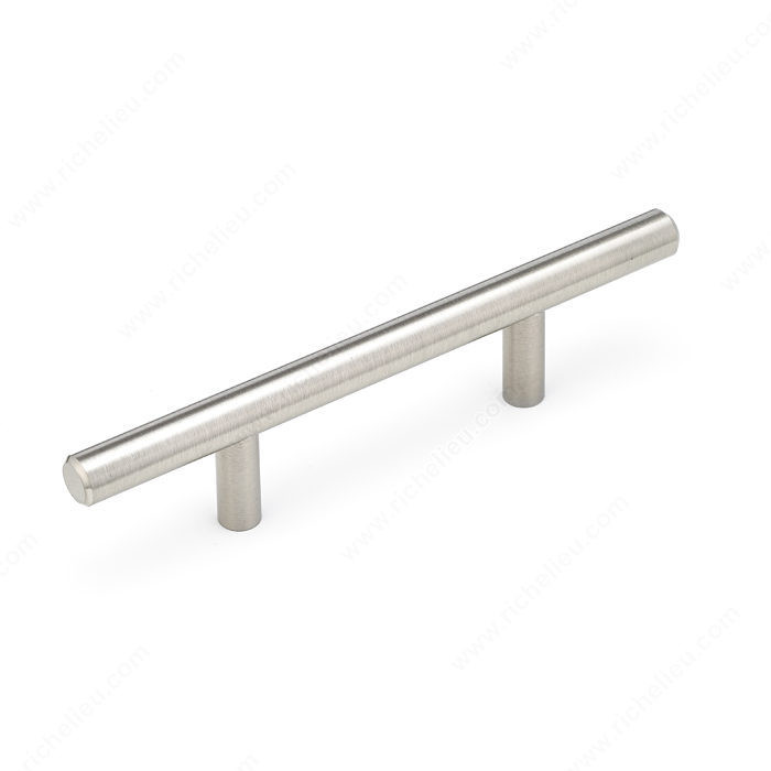 Contemporary Metal Pull - 305, RoHS- compliant, Center to Center 3 in, Finish Brushed Nickel, Material Metal, Length - Overall Dimensions 156 mm PRO-PACK 2