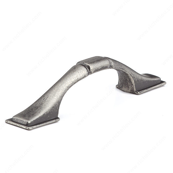 Traditional Metal Pull - 3079, Center to Center 3 in, Finish Pewter, Projection - Overall Dimensions 24 mm PRO-PACK 3