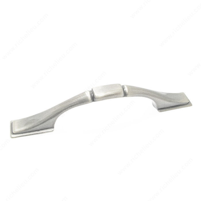 Traditional Metal Pull - 3079, Center to Center 3 in, Finish Brushed Nickel, Projection - Overall Dimensions 24 mm PRO-PACK 3