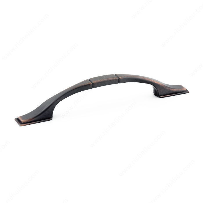 Traditional Metal Pull - 3079, Center to Center 96 mm, Finish Brushed Oil-Rubbed Bronze, Projection - Overall Dimensions 27 mm PRO-PACK 2