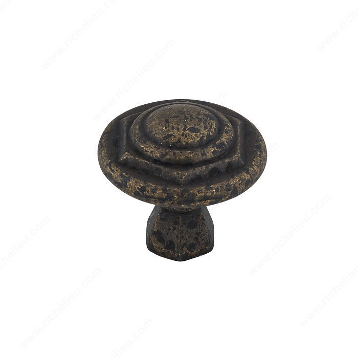 Traditional Metal Knob - 3082, Finish Spotted Bronze