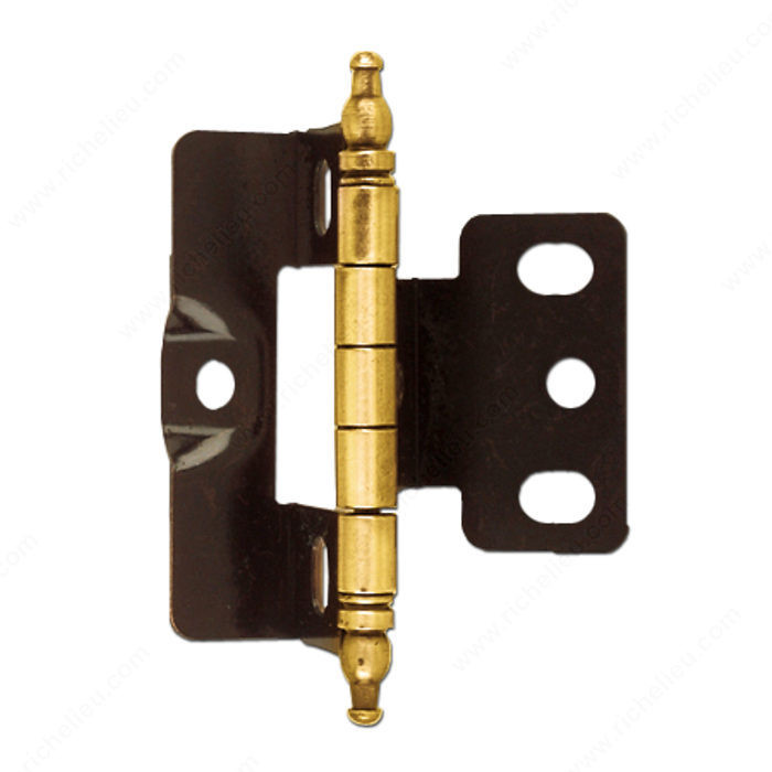 Classic Metal Hinge - 3175, Finish Antique English, Finish Number AE, Screw/Nail Wood Screw (Included)