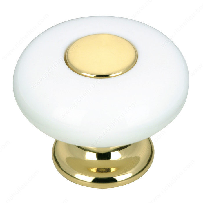 Eclectic Brass and Polyester Knob - 3347,PRO-PACK 2