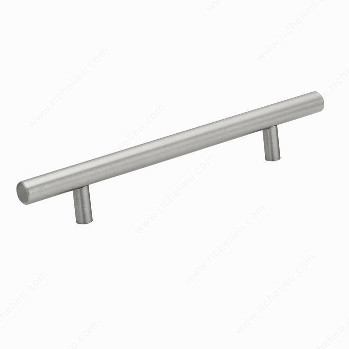 Contemporary Antibacterial Stainless Steel Pull - 348, Antibacterial - Reduces cross- contamination, Center to Center 143 mm, Length - Overall Dimensions 223 mm