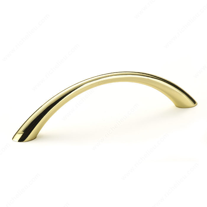 Contemporary Metal Pull - 3511, Center to Center 96 mm, Finish Brass, Projection - Overall Dimensions 28 mm PRO-PACK 3