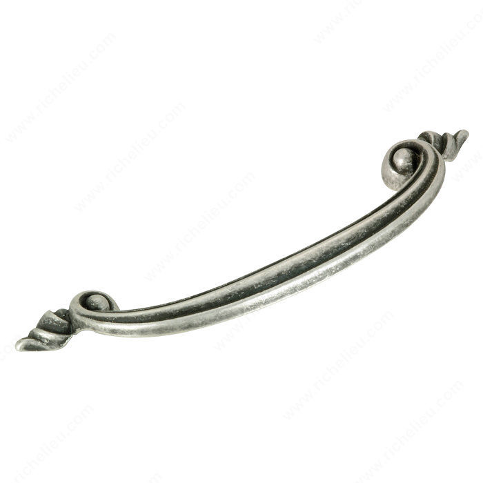 Traditional Metal Pull - 3589, Finish Old Silver