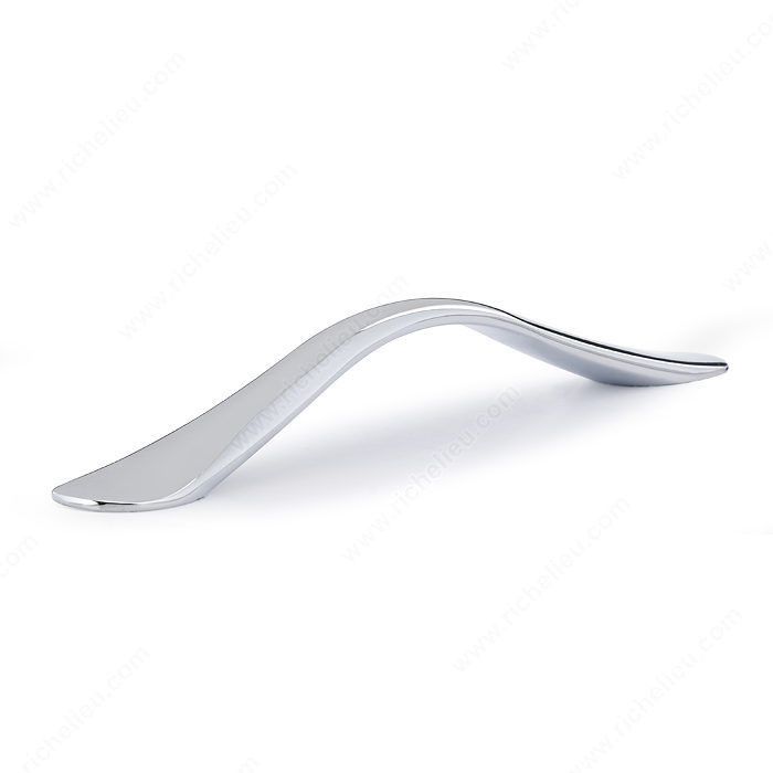 Contemporary Metal Pull - 3636, Center to Center 160 mm, Projection - Overall Dimensions 28 mm