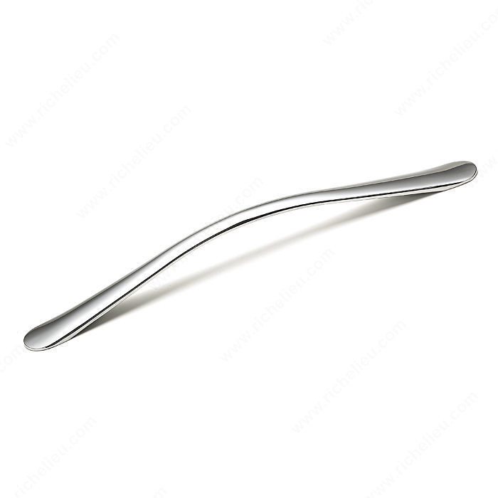 Contemporary Metal Pull - 3636, Center to Center 224 mm, Projection - Overall Dimensions 28 mm