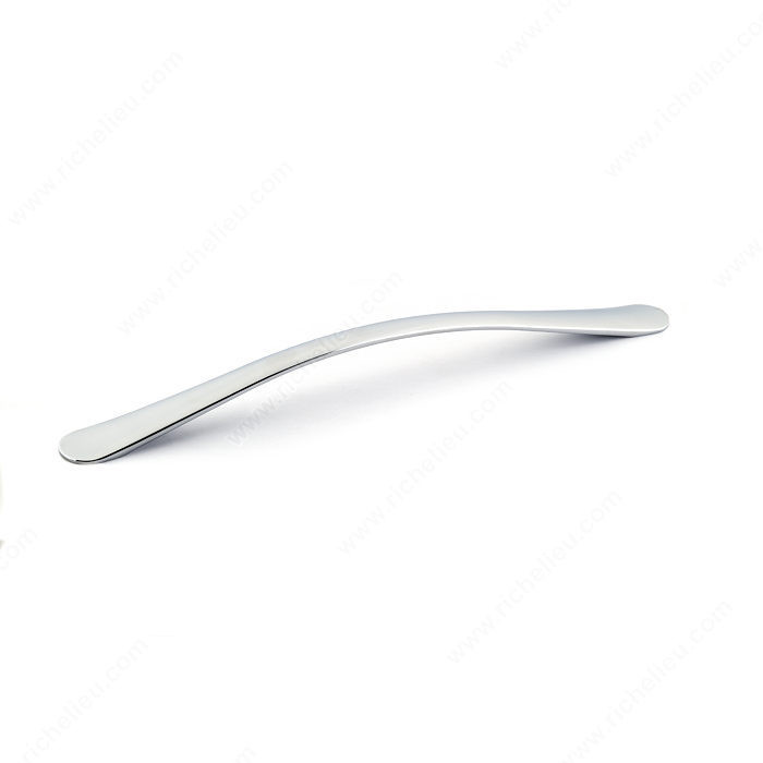 Contemporary Metal Pull - 3636, Center to Center 256 mm, Projection - Overall Dimensions 29 mm