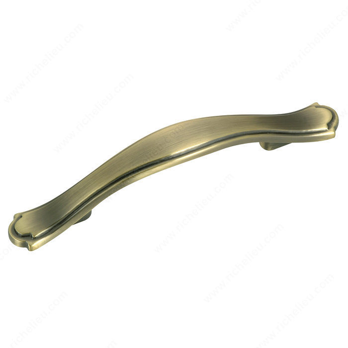 Traditional Metal Pull - 3671, Finish Brushed Antique English PRO-PACK 2