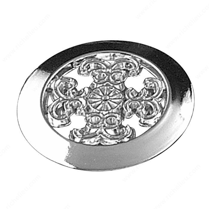 Traditional Metal Knob - 3735, Finish Chrome PRO-PACK 5