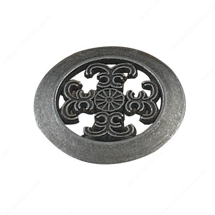 Traditional Metal Knob - 3735, Finish Antique Iron PRO-PACK 5