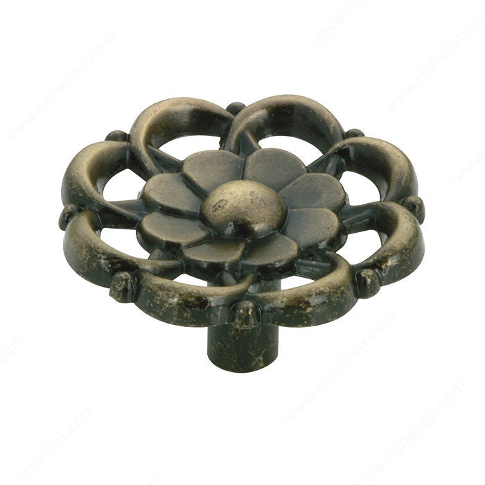Traditional Metal Knob - 3739, Finish Burnished Brass PRO-PACK 5