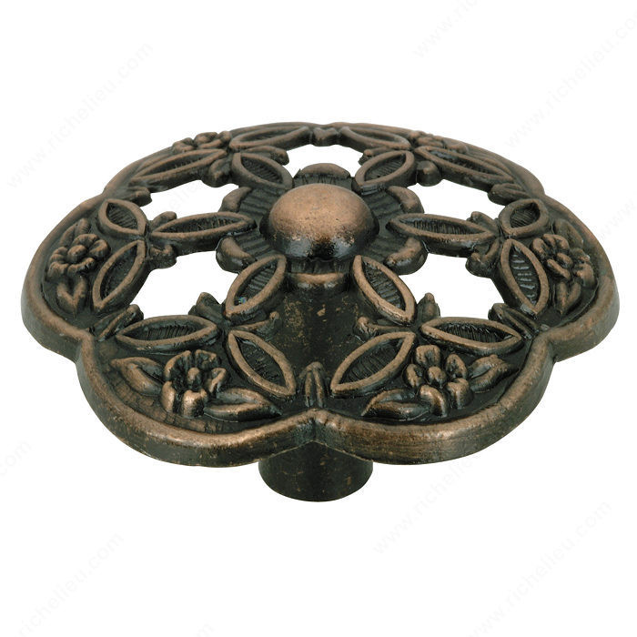 Traditional Metal Knob - 3750, Finish Old Copper PRO-PACK 5