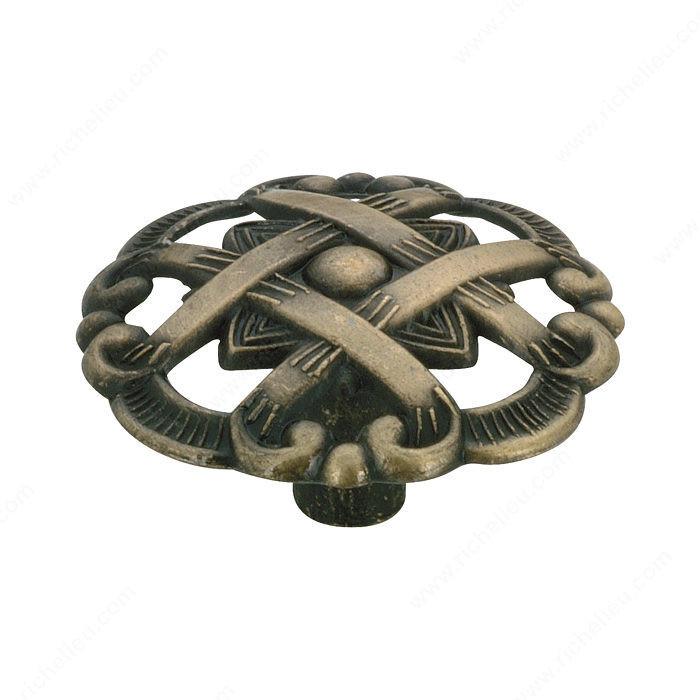 Traditional Metal Knob - 3770, Finish Antique English PRO-PACK 10
