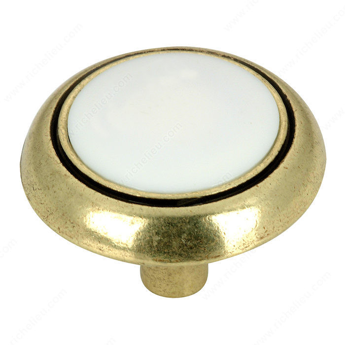 Eclectic Metal and Ceramic Knob - 3816,PRO-PACK 5