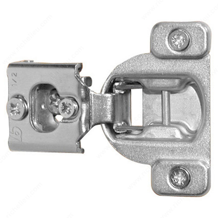 One-Piece Compact 38N Hinge - 105G, Fixing Type Screw-On, Overlay 3/4 in, Mounting Type Wrap-around Mount PRO-PACK 3