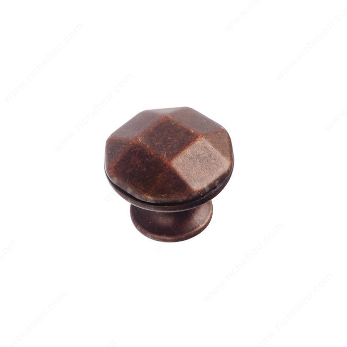 Traditional Metal Knob - 3912, Finish Antique Copper PRO-PACK 2