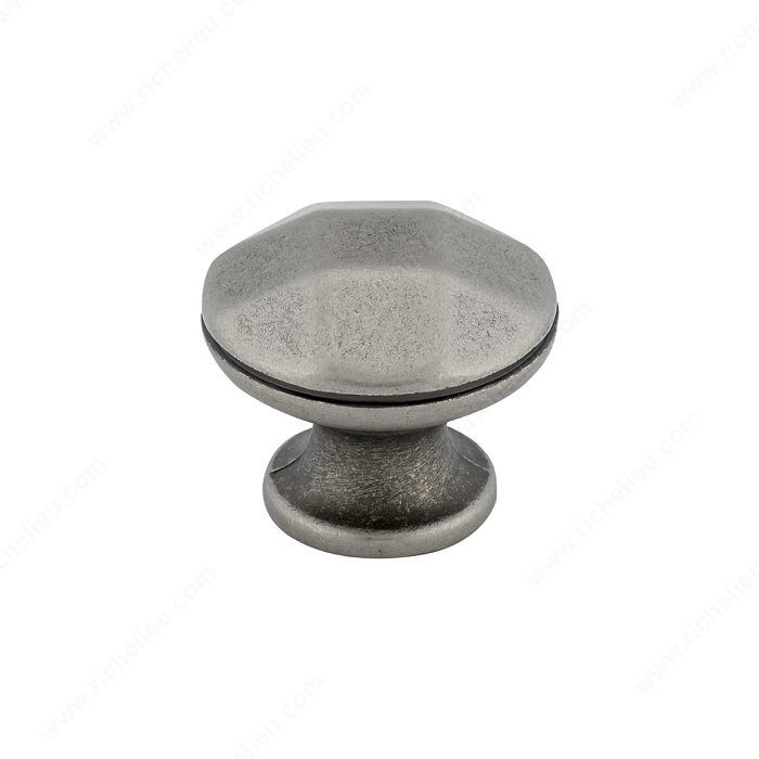 Traditional Metal Knob - 3912, Finish Faux Iron PRO-PACK 2