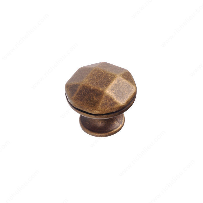 Traditional Metal Knob - 3912, Finish Burnished Brass PRO-PACK 2