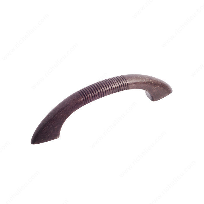 Traditional Metal Pull - 3914, Center to Center 3 in, Finish Antique Iron