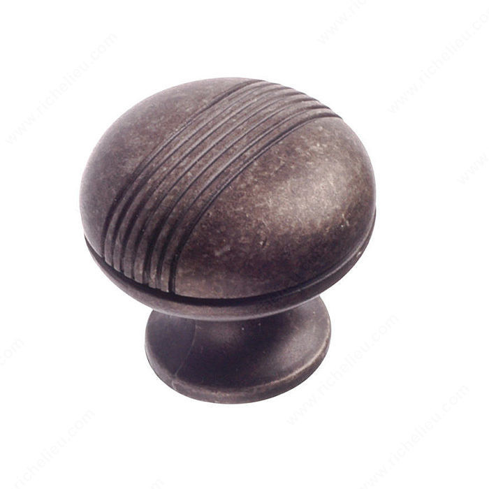 Traditional Metal Knob - 3912, Finish Antique Iron
