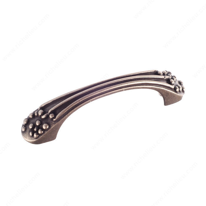Traditional Metal Pull - 3914, Finish Faux Iron PRO-PACK 5
