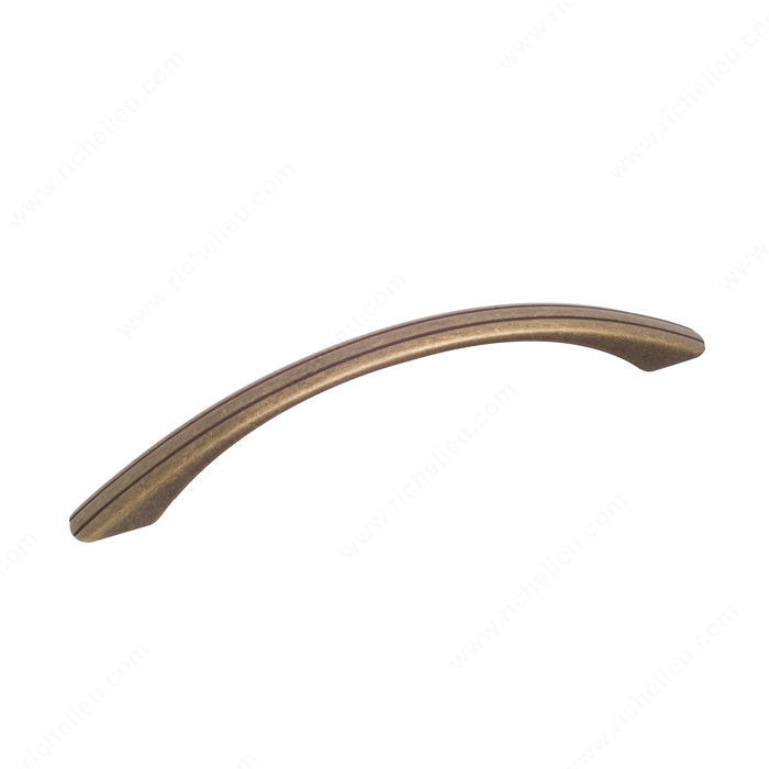 Traditional Metal Pull - 3914, Finish Burnished Brass