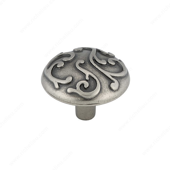 Traditional Metal Knob - 3914, Finish Faux Iron PRO-PACK 2