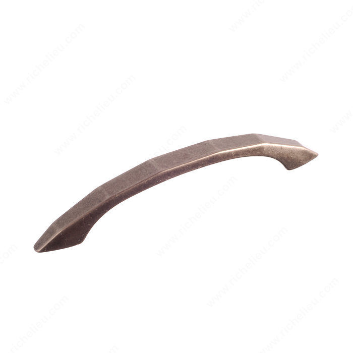 Traditional Metal Pull - 391, Center to Center 96 mm, Finish Faux Iron, Length - Overall Dimensions 120 mm