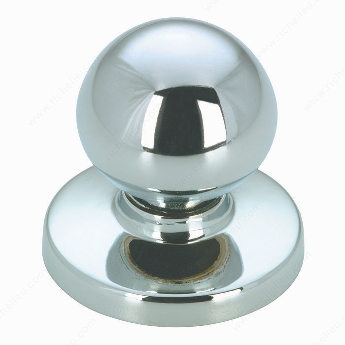 Functional Metal Wardrobe Knob - 3922, Finish Chrome, Material Metal PRO-PACK 2