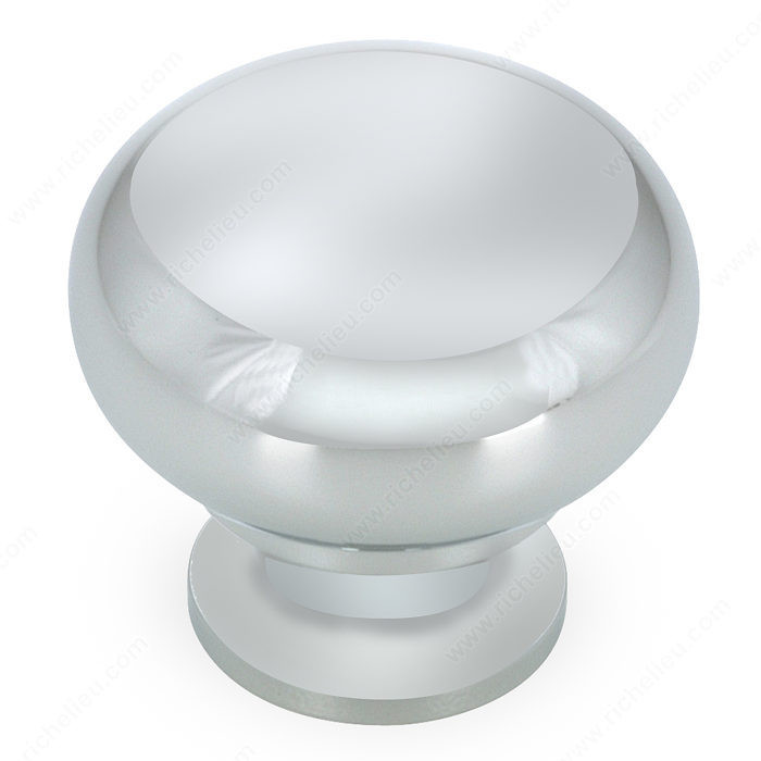 Traditional Brass Knob - 3923, Finish Matte Chrome, Screw/Nail 8/32 (Included) PRO-PACK 2