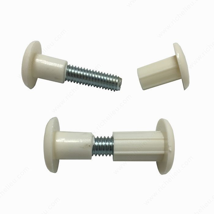 4pcs Chicago Screw - Plastic, For drawer front