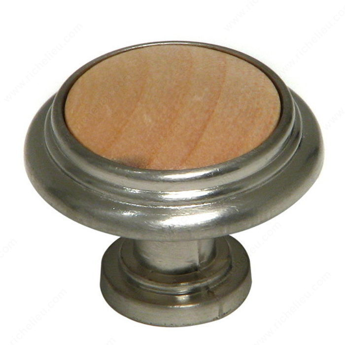 Eclectic Metal and Wood Knob - 4201,PRO-PACK 3