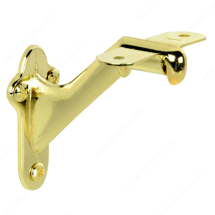 Handrail Brackets for Wood, Color/ Finish Brass PRO-PACK 3