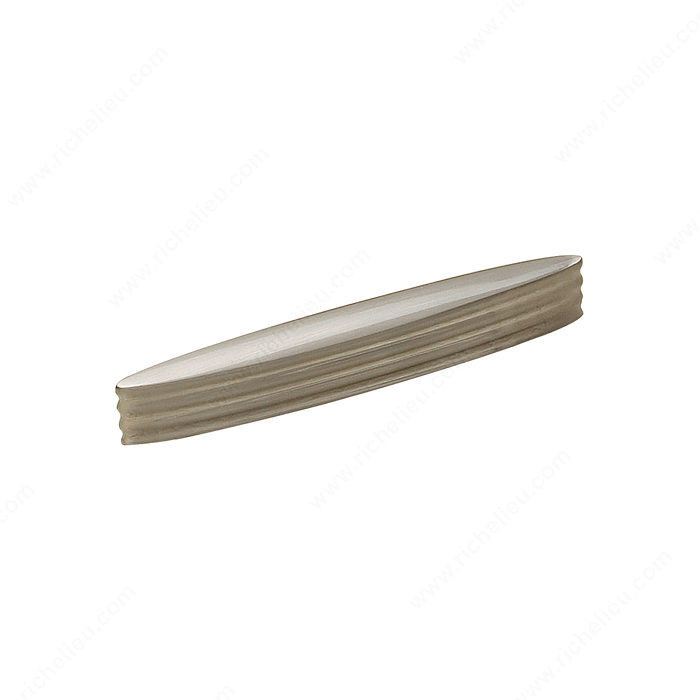 Contemporary Metal Pull - 4386, Center to Center 96 mm, Finish Brushed Nickel, Length - Overall Dimensions 116 mm