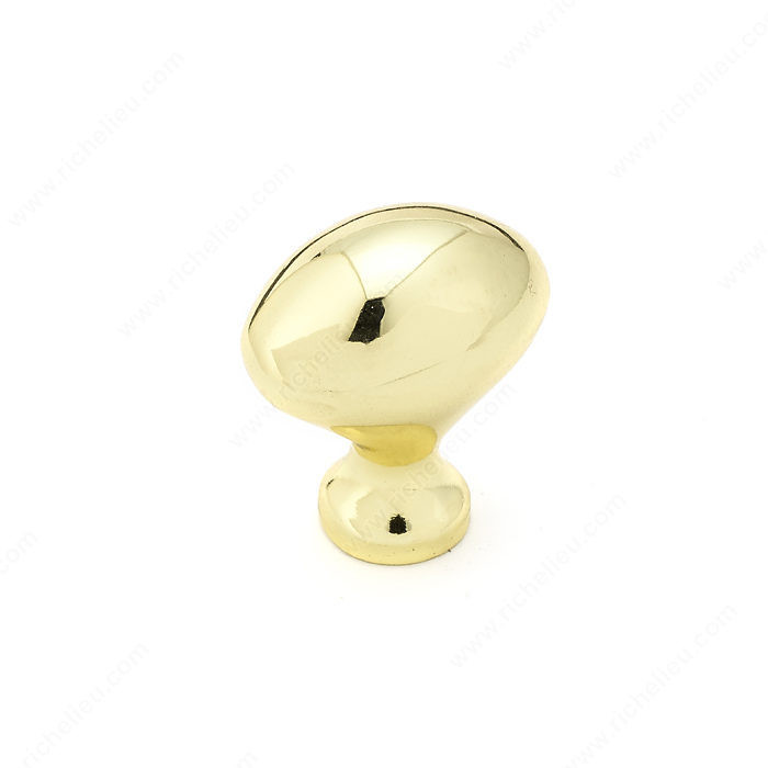 Traditional Metal Knob - 4443, Finish Brass PRO-PACK 5